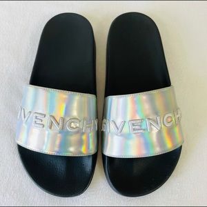 Authentic Givenchy Holographic Slide Sandals